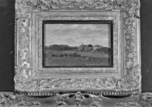 Sommerliche Landschaft mit Schloß