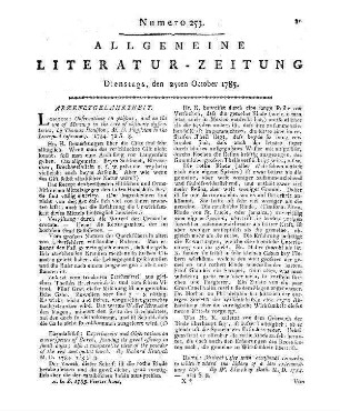 The London medical journal. For the year 1784, Vol. 5, Nr. 1-4. By a society of physicians. London 1784