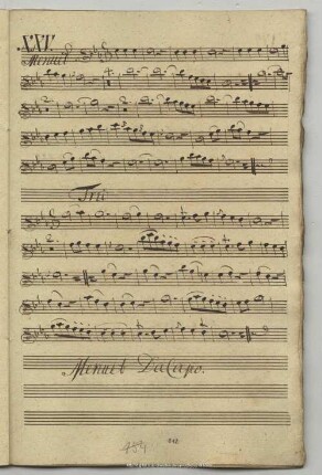 25. Stamitz, Johann, Sinfonie, Es-Dur <3. Menuett>