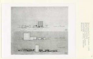 Kunstbibliothek, Berlin-Tiergarten (Diplomarbeit bei Kurt Dübbers): Schnitte 1:200