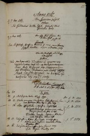 Von Hannover geschickt. - Von Hhn. Prof. Heyne der Bibliothek geschenkt. - Von dem Verfasser (Johann Andreas von Segner) aus Leipzig überschickt. - Ex Bibliotheca Baumgart. P. II. [...]. - Von Hannover mit der Post gesandt.