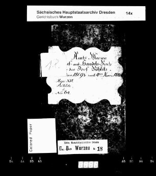 Gerichtshandelsbuch von Böhlitz (bei Wurzen)