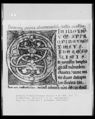 Ms 466, Evangeliar, fol. 5, Initiale C