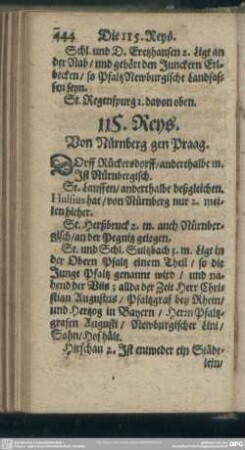 115. Reys. Von Nürnberg gen Praag