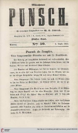 Nro. 50 (5. Dezbr. 1852)