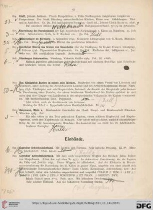 Einbände (Nr. 811-817)