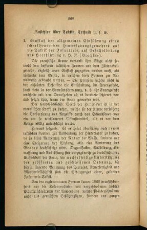 288-296, Ansichten über Taktik, Technik usw.