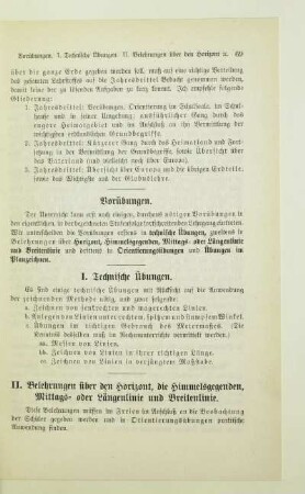 Vorübungen