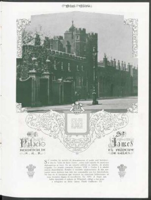 El palacio residencial de S.A.R. St. James el Príncipe de Gales