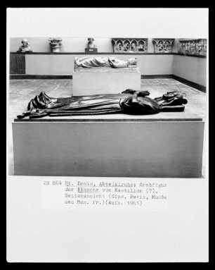Abguss der Grabstatue der Blanche von Kastillien? in der Abteikirche Saint-Denis
