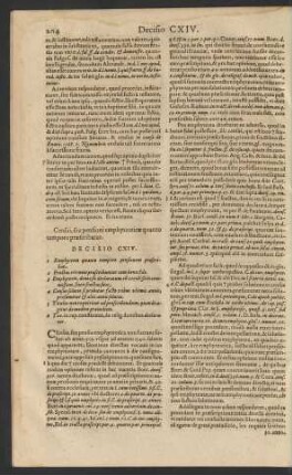 Decisio CXIV.