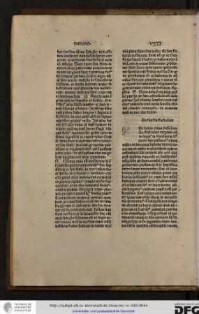 [E]st hodie etiam festum sancte Eufrosine virginis, nam ut legitur in vitaspatrum huius pater fuit Pafuncius dives valde...