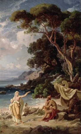 Odysseus wird von der Nymphe Kalypso zur Heimat entsandt