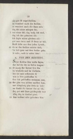 6. Von Den Ketzern.
