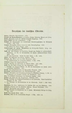 Verzeichnis der benützten Literatur