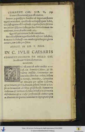 In librum VI