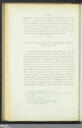 4. Scritto contenente vocaboli e modi volgari italiani dell´ anno 650