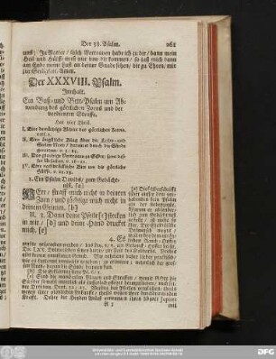 Der XXXVIII. Psalm.