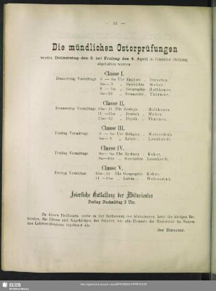 Feierliche Entlassung der Abiturienten