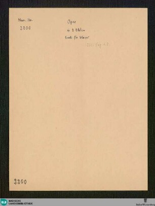 ?Ballets?. Arr - Don Mus.Ms. 2200 : winds
