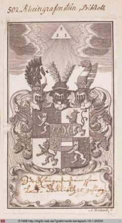 Wappen der Bibliothek Rheingrafenstein
