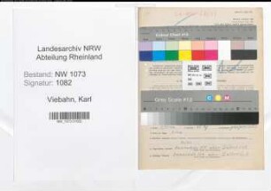 Entnazifizierung Karl Viebahn , geb. 04.05.1900 (Lehrer)