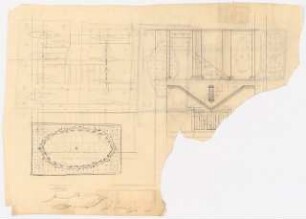 Haus des Bundes der Landwirte, Berlin: Salondecke, Treppenschnitt