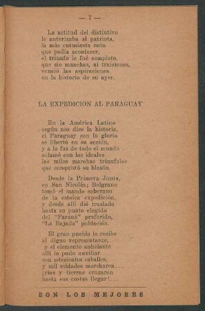 La expedición al Paraguay