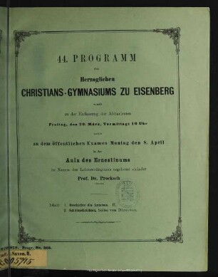 2: Geschichte des Lyceums