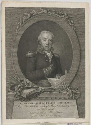 Bildnis des Viktor Friedrich Gottlieb von Biedersee