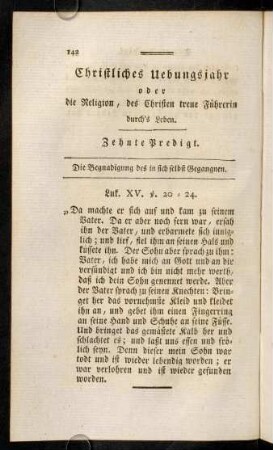 142-157, Zehnte Predigt