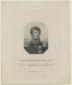 Bildnis des Alexander Iwanowitsch Graf Ostermann-Tolstoj