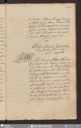 75. Regis Ladislai Zollbefreyung zu Breßlaw ao 1455.