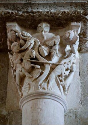 Frankreich. Bourgogne. Yonne. Vezelay. Säulenkapitelle