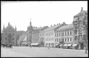 Tetschen. Markt mit Rathaus (1842; Johann Gottfried Gutensohn)