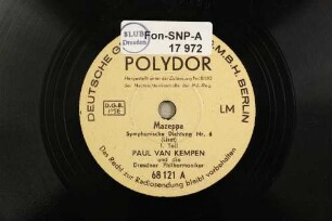 Mazeppa : Symphonische Dichtung Nr. 6 : I. Teil