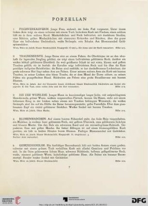 Porzellan (Nr. 1-121)