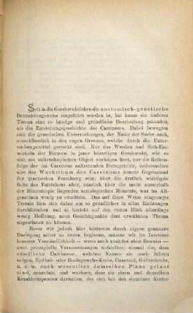 Ueber die Art des Wachsthums primärer Carcinome
