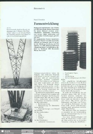 Formentwicklung : Form in der Technik: Elektrotechnik