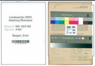 Entnazifizierung Erich Bergert , geb. 23.01.1908 (Angestellter)