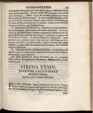 Strena XXXIV. Iuvenum Castorum Et Honestorum