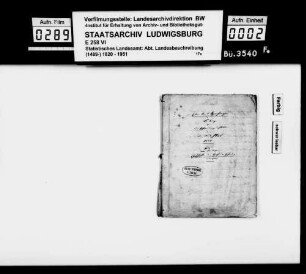 Beiträge des [Esslinger Konrektors] Karl Pfaff zur historiographischen Beschreibung des Oberamts
