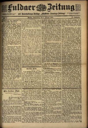 Ausgabe vom Donnerstag, den 08. Februar 1900.