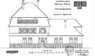 Erbach (Württ): Empfangsgebäude Straßenansicht