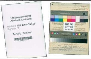 Entnazifizierung Bernhard Terwelp , geb. 27.07.1897 (Lehrer)