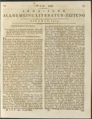 Num. 118. Den 17. May 1804