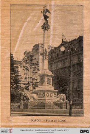 Napoli – Piazza dei Martiri – Place des Martyrs – Märtyrer Platz – Martyr-Place