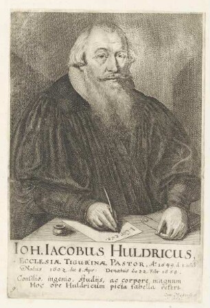 Bildnis des Ioh. Iacobus Huldricus