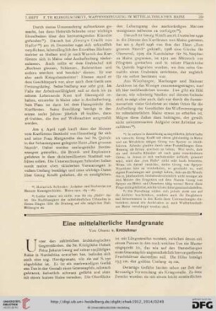 6: Eine mittelalterliche Handgranate