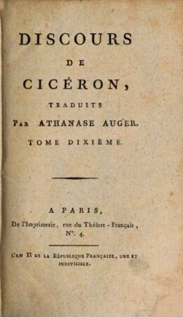 De La Constitution Des Romains Sous Les Rois Et Aux Tems De La République, 10